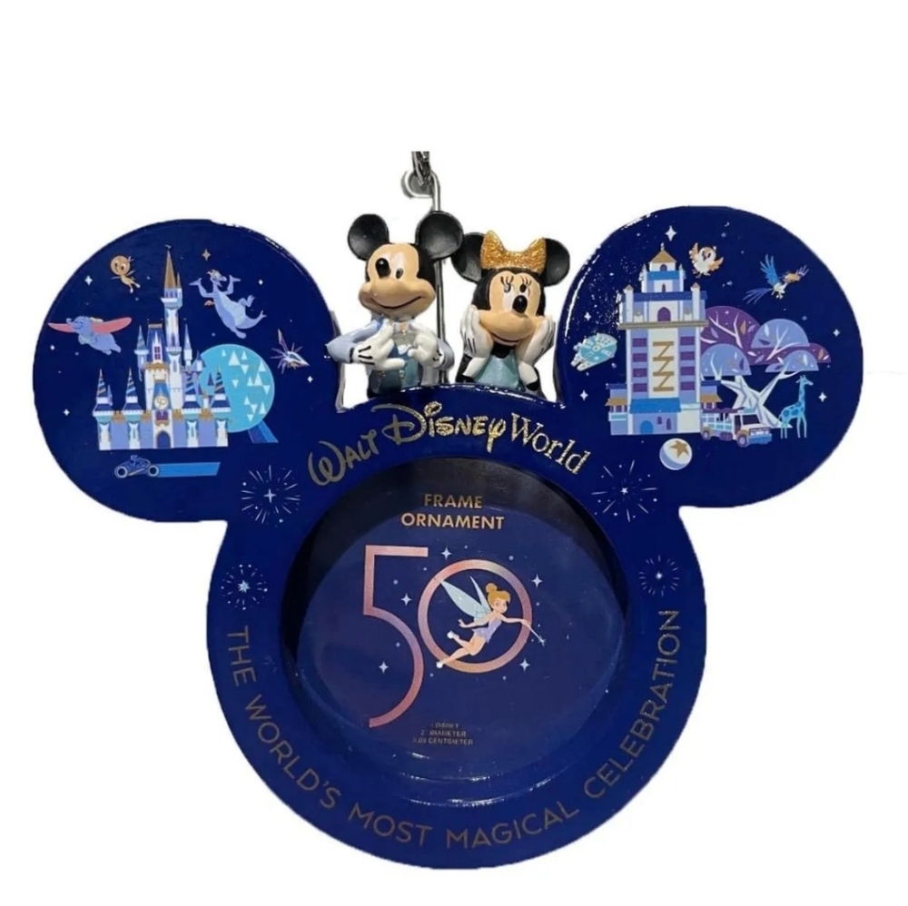 Walt Disney World 50th Anniversary Mickey Picture Frame Ornament